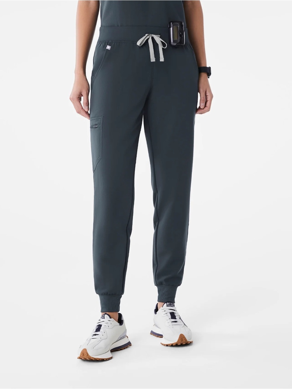 Figs Zamora S TALL Teal Like New Scrub Joggers in Shade Dark Harbor